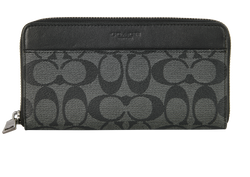 Coach Long Zip Wallet, Canvas, Grey, K1981, 3*